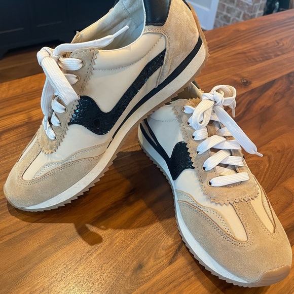 Dolce Vita Beige and Black B.ntcd Sneakers - Picture 1 of 7